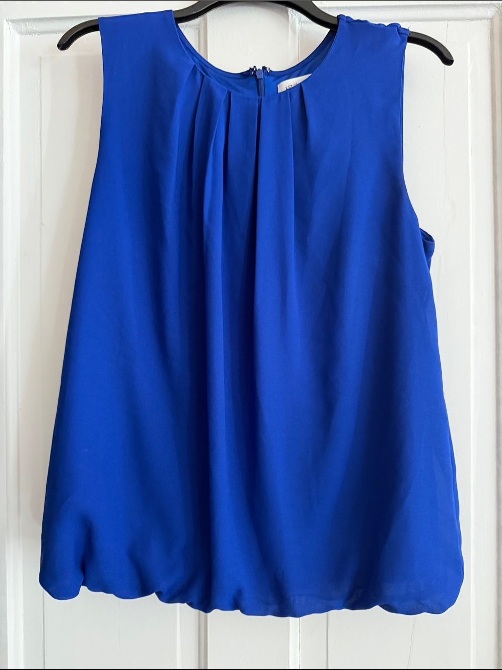 Liz Claiborne Royal Blue Sleeveless Pleated Camisole
